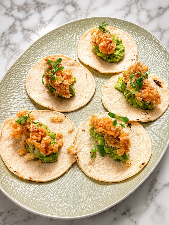 Chicharrón Tacos with Muria Pepper No. 1