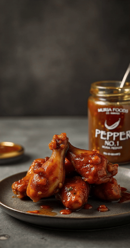Muria Pepper No. 1 & No. 8 Glazed Chicken Wings