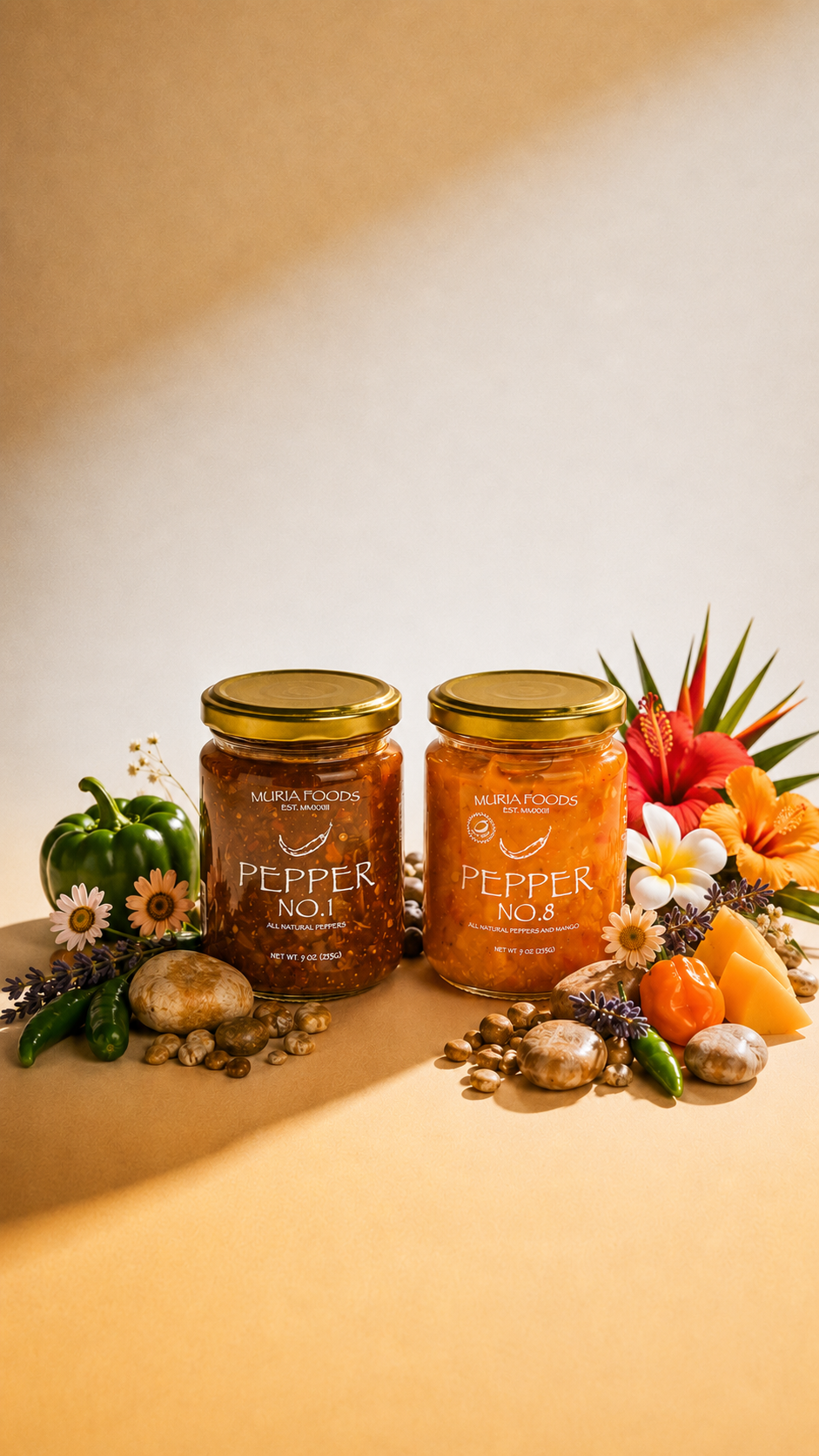 Muria Pepper Bundle - 1 Pepper No. 1 & 1 Pepper No. 8