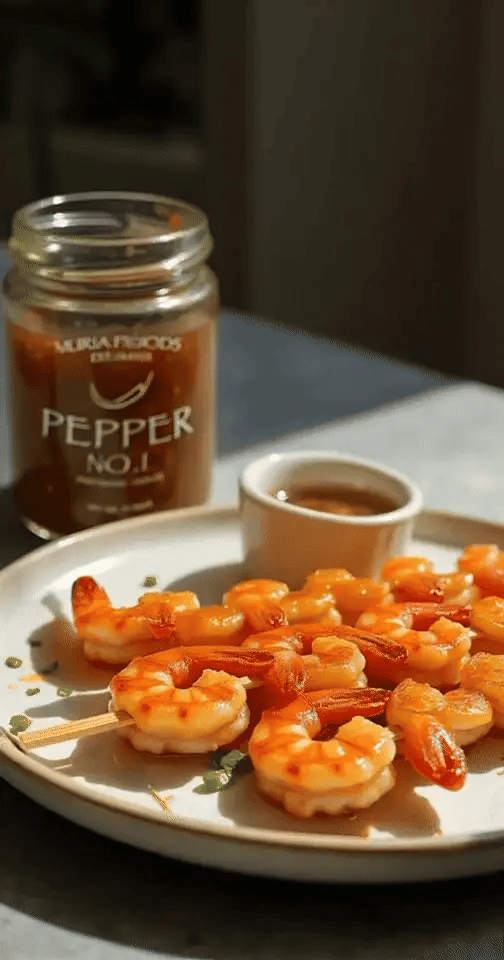 Pepper No. 1 Spicy Shrimp Skewers